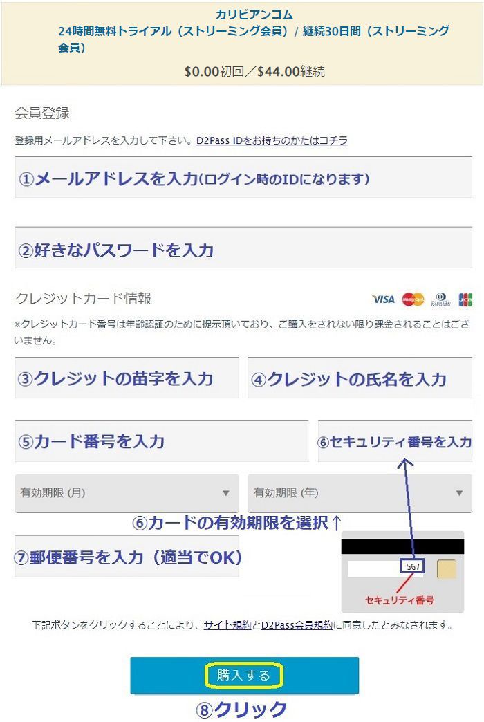 パコパコママ無料プラン決済ページ