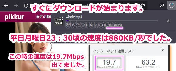 Pikkurでダウンロードする手順8