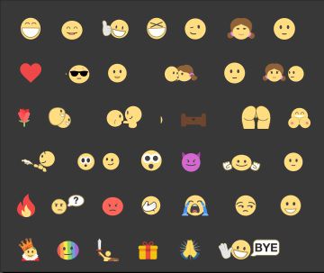 stripchatのアルティメット会員になると使える絵文字