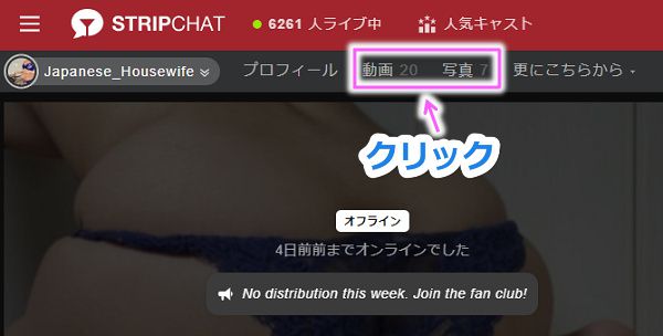 Stripchatのマイコレクション機能の使い方1