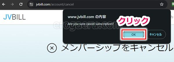 javhdからの退会手順3【JVBILL社編】