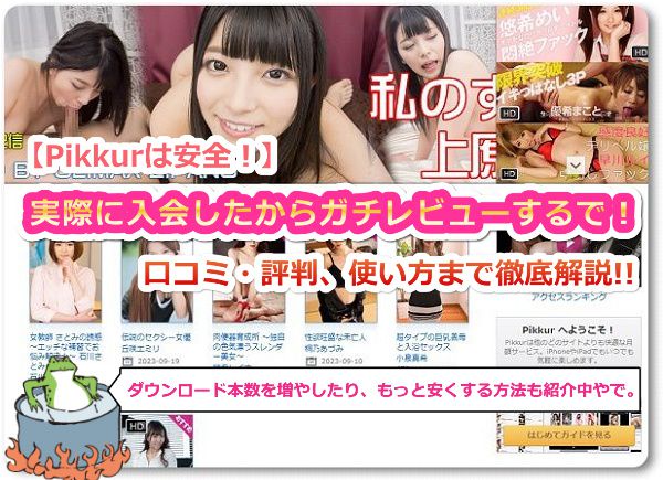 Pikkurは安全やったで!それに過去の名作が保管されとる宝庫や!口コミ・評判・使い方まで徹底解説!