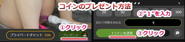 最低の課金額でStripchatのレベルを12まで効率的に上げる手順4