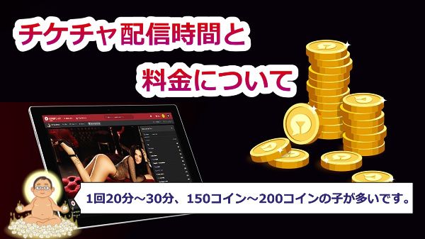 チケチャ配信時間と料金について